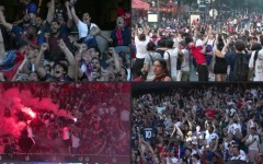 PSG supporters celebrated across Paris