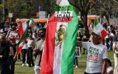 The Lion and Sun flag has already been seen in Los Angeles this year, and protesters say they will be displaying it again at Iran's World Cup opener against New Zealand