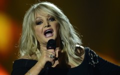 Bonnie Tyler, shown here during the 2013 Eurovision, shot to fame with hits in the 1980s