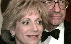 Alan Greenspan and Andrea Mitchell, seen here in 1999, were one of Washington's ultimate power couples
