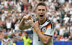 Nico Schlotterbeck celebrates after scoring against Curacao at the World Cup
