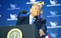 US President Donald Trump accused the Democratic left of being "hardcore, godless communists" in a divisive, politicized speech at a right-wing Christian conference in Washington on Friday