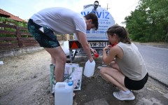 Residents are relying on water trucks delivering supplies