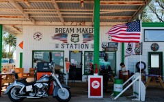 The Dream Maker Station Route 66 on Route 66 in Adrian, Texas