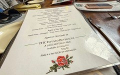 On this restaurant menu in North Carolina you can choose THC products instead of alcohol