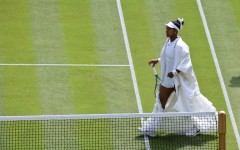 Japan's Naomi Osaka strikes a pose at Wimbledon