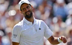 Novak Djokovic reached the Wimbledon last 16 for the 18th time
