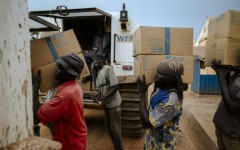 The trucks are sent to hard-to-reach areas