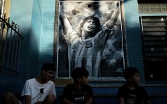 Murals depicting beloved football star Diego Maradona are a common sight across Argentina