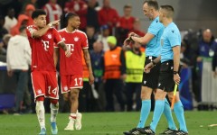 Bayern Munich wingers Luis Diaz (L) and Michael Olise are highly sought after in the summer transfer market.