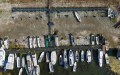 Tourists from the river cruises have gone, and only the occasional fishing boat negotiates the shallows