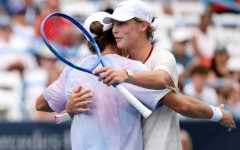 Alex de Minaur gave fellow Australian Cruz Hewitt a warm embrace following their match in Washington DC