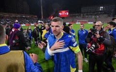 Edin Dzeko has scored a record 73 goals for Bosnia and Herzegovina