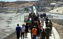 Most of the migrants returned to Morocco but hundreds of children have stayed