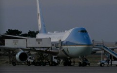 Air Force One prior to President Donald Trump's departure from Ankara on July 8, 2026 -- on a different plane