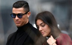 Cristiano Ronaldo and Georgina Rodriguez in Madrid on January 22, 2019