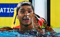 Italy's Sara Curtis set a second world record in two days in the 50m backstroke