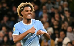 Floyd Samba scored twice on his Manchester City debut