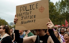 'Police everywhere, justice nowhere': many of the placards reflected mistrust of the police