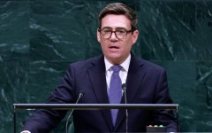 Burnham gave his first speech at the United Nations Headquarters in New York
