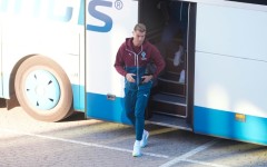 Cristiano Ronaldo was seen at Parken stadium in Copenhagen