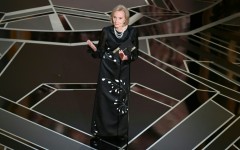 US actress Eva Marie Saint presented the Oscar for Best Costume Design during the 90th Annual Academy Awards in 2018