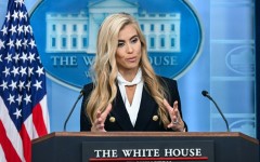 Newly appointed White House Press Secretary Katie Zacharia gave a rocky first performance at the podium