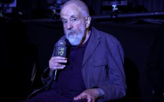 Director Mike Leigh takes part in a Q&A following a 'Tender Loving Care' BAFTA Screening at AMC Lincoln Square Theater in September 2026 in New York City