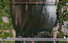 A prolonged lack of rainfall, associated with the El Nino phenomenon, has sharply reduced the flow of Lempa River, El Salvador's main river, worsening water shortages affecting agriculture, livestock and rural communities