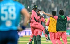 Pakistan's Shadab Khan and Haris Rauf put on 89 runs for the final wicket