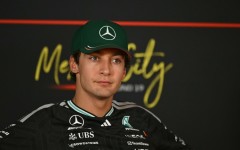 Mercedes' British driver George Russell trails team-mate Kimi Antonelli by 123 points