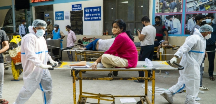 New Delhi's hospitals have sent out calls for supplies to the central government