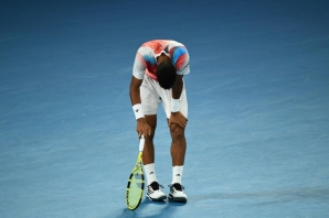 Canada's Felix Auger-Aliassime was exhausted after coming so close to upsetting Medbedev