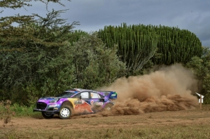 France's Sebastian Loeb retired from the Kenya Safari Rally with engine problems