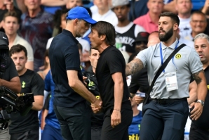 Tottenham boss Antonio Conte (right) and Chelsea manager Thomas Tuchel were both sent off after heated exchanges