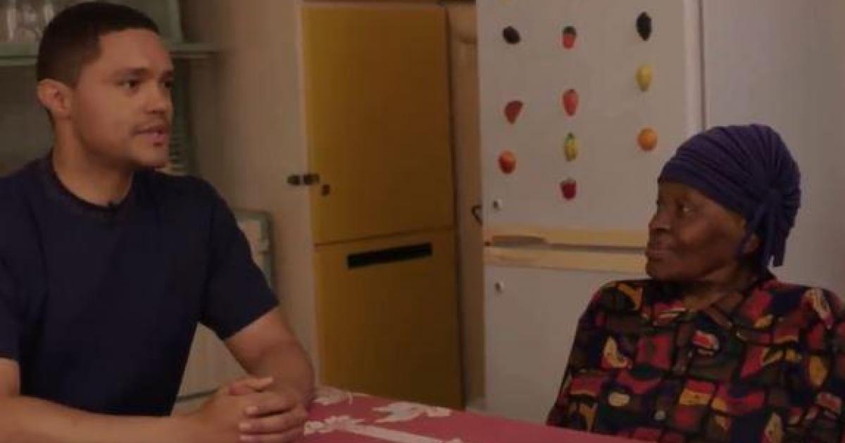 WATCH: Trevor Noah chats with grandma about childhood, apartheid | eNCA