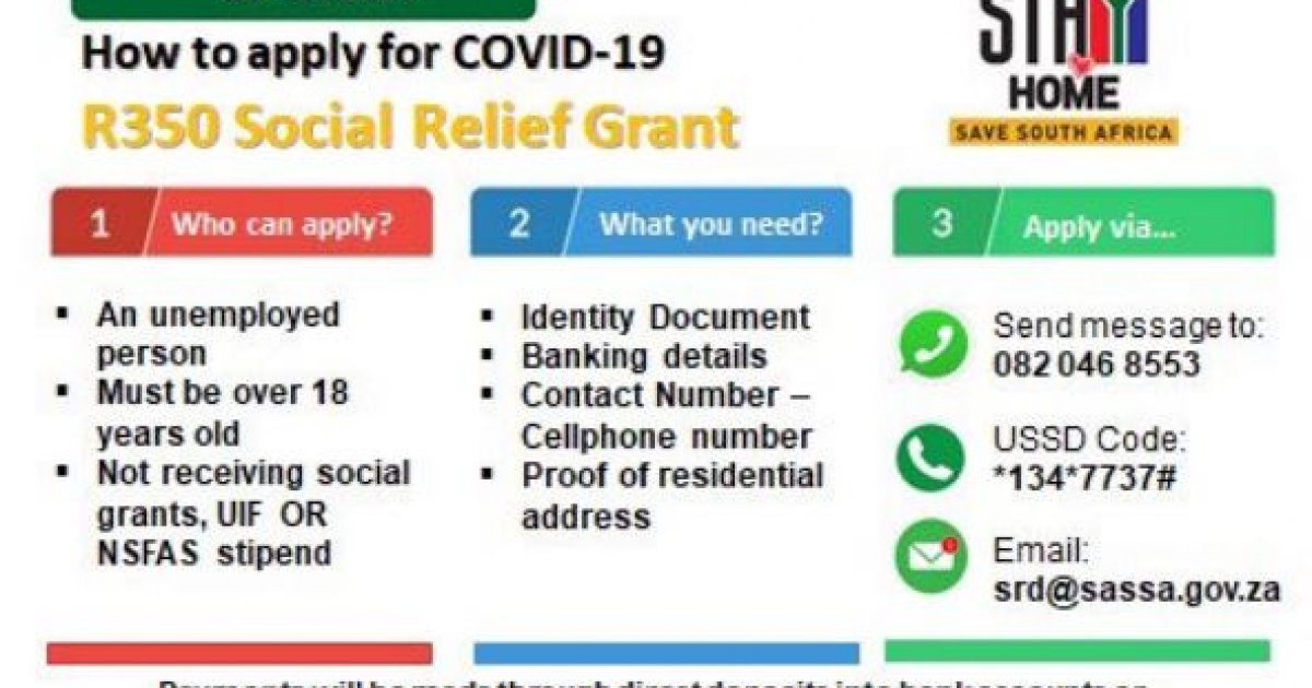 Over 1 Million Apply For Covid 19 Relief Grant Enca