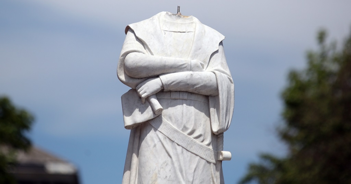 Christopher Columbus statue beheaded in Boston eNCA