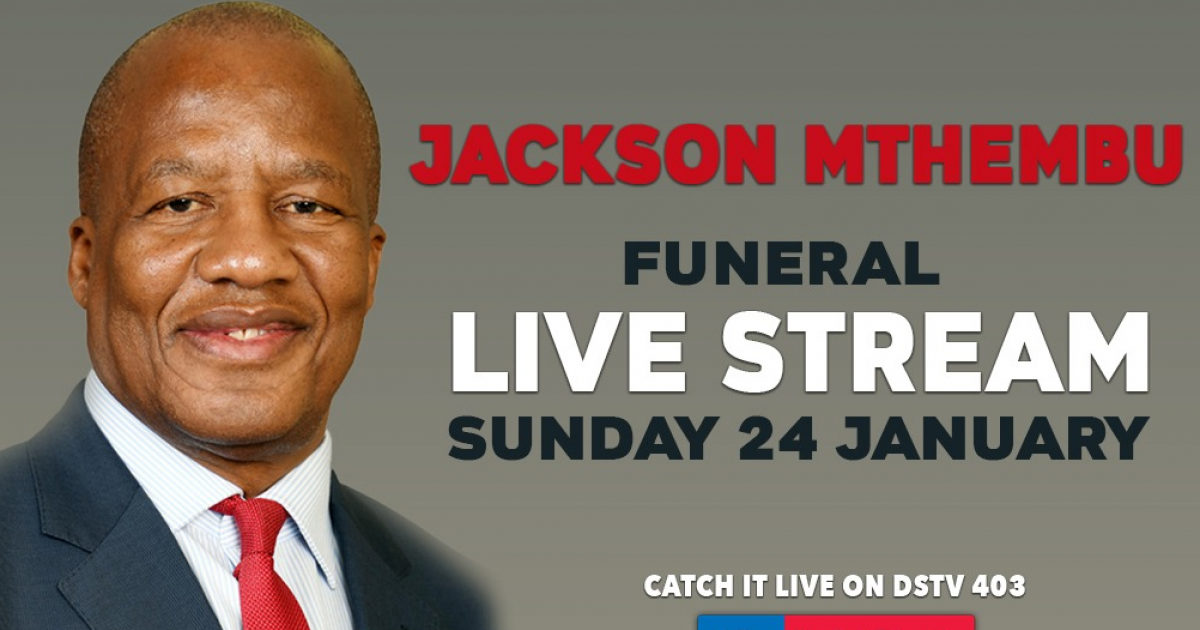 LIVESTREAM: Minister Jackson Mthembu funeral | eNCA