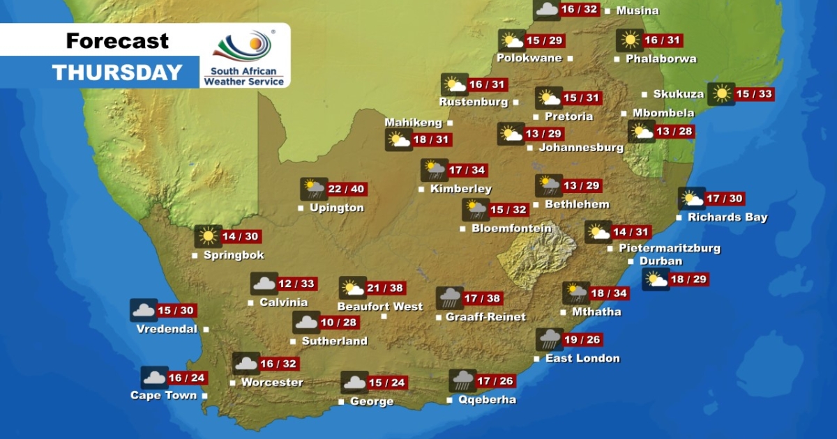 Weather Forecast Thursday, 01 December 2022 eNCA