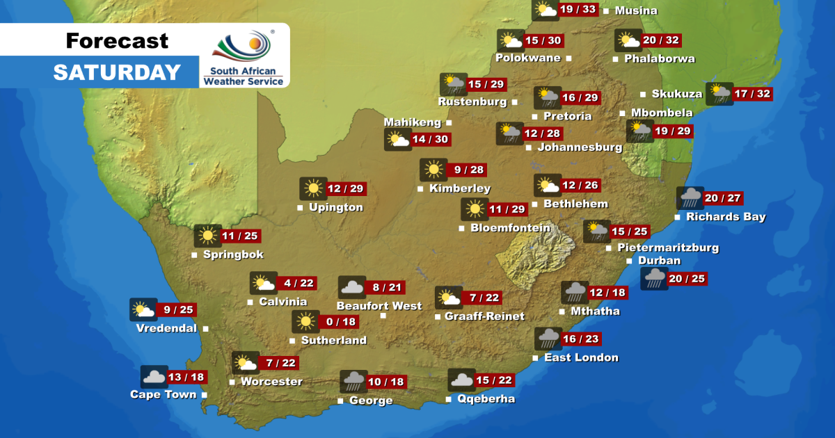 Weather Forecast Saturday, 29 April 2023 eNCA