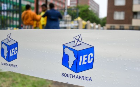 File: IEC barrier tape at a voting station. Darren Stewart/Gallo Images via Getty Images