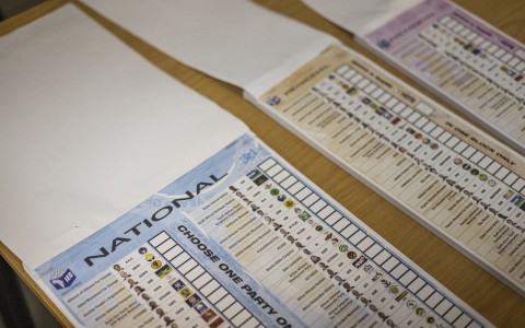 IEC ballot papers. AFP/Michele Spatari