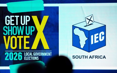 IEC 2026 local government elections logo. Getty Images