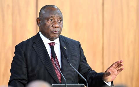 President Cyril Ramaphosa. AFP/Evaristo Sa