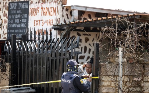 Carletonville tavern shooting claimed 17 lives. Photo by EMMANUEL CROSET / AFP