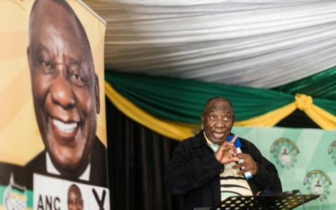 South African President Cyril Ramaphosa risks seeing his ruling ANC party lose its majority in May elections for the first time