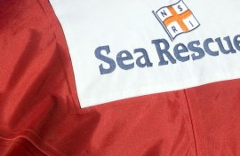 File: Logo for the National Sea Rescue Institute (NSRI). AFP PHOTO / RODGER BOSCH