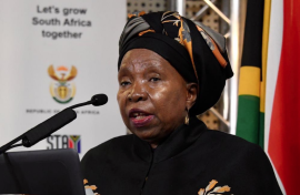 Cooperative Governance and Traditional Affairs Minister Nkosazana Dlamini-Zuma.