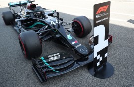 Mercedes' British driver Lewis Hamilton secured the pole position of the Spanish F1 Grand Prix.